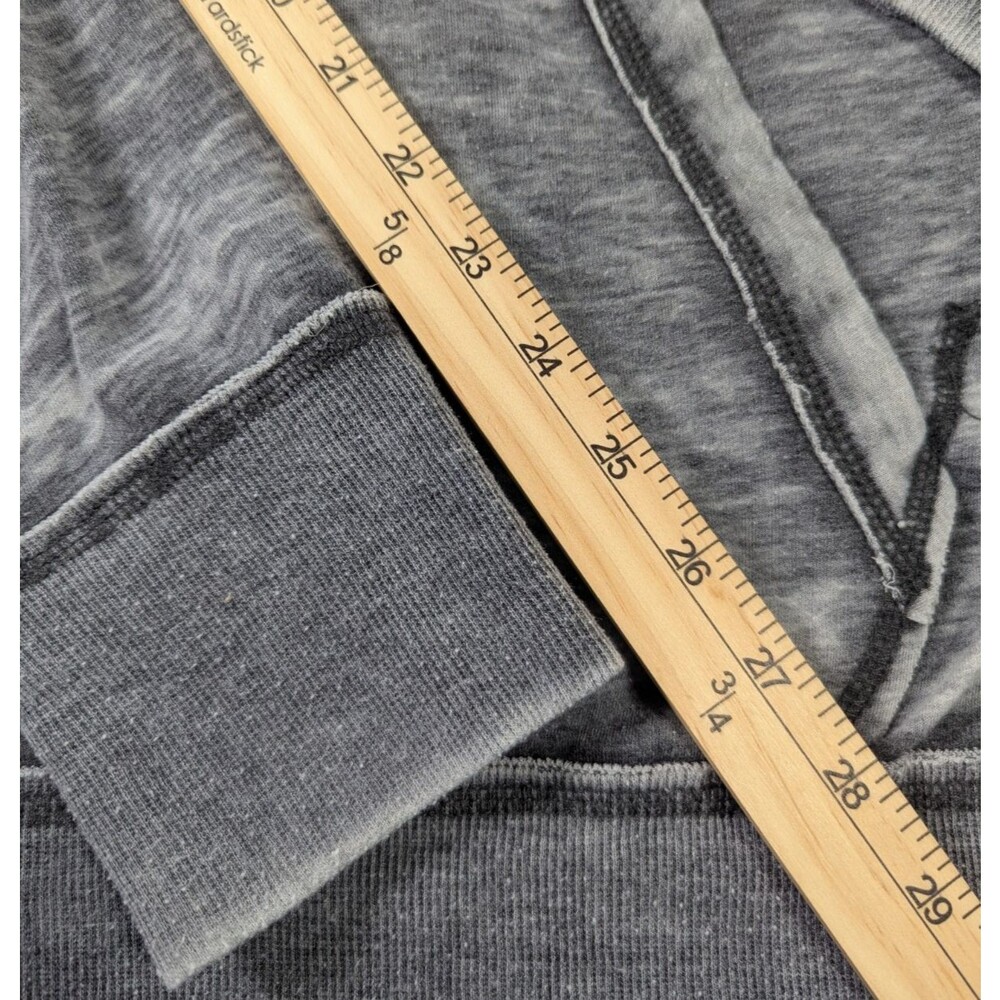 Hard Rock Hotel & Casino Tulsa Hoodie Men's XL Gray Acid Wash Pullover - Picture 5 of 7